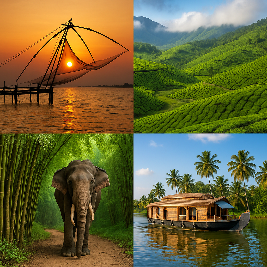 Enchanting Kerala: Hill Stations & Backwaters